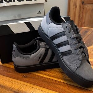 Adidas Campus Vulc Men's Black and Gray Sneakers